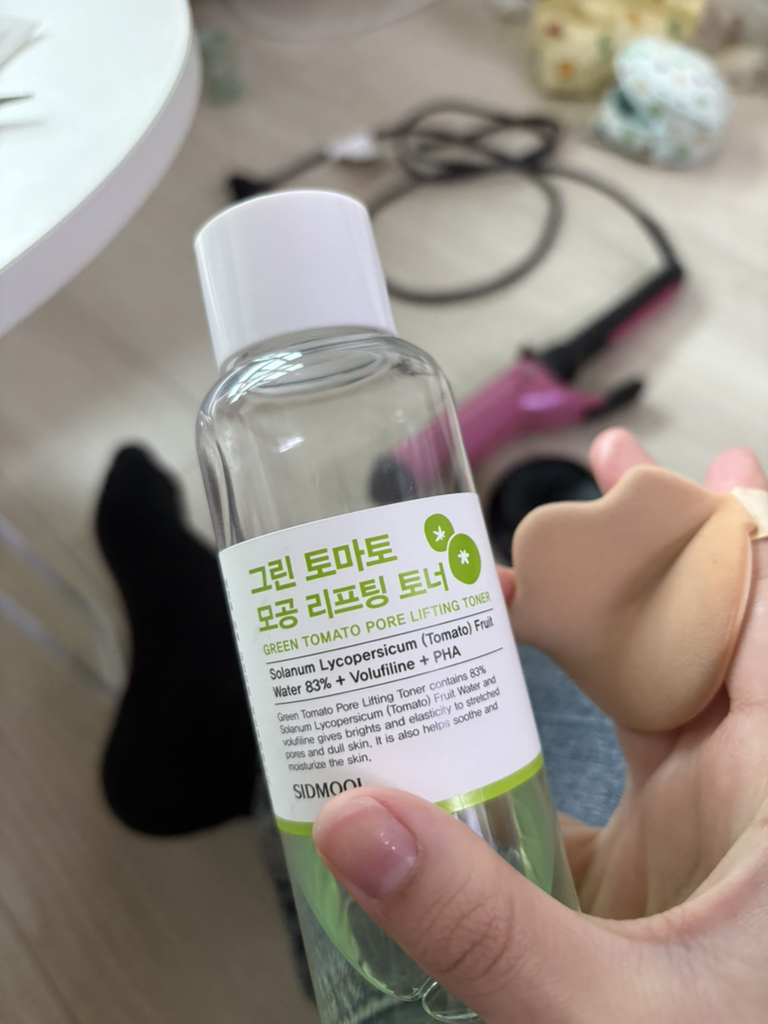 시드물 (SIDMOOL) 그린 토마토 모공 리프팅 토너 review image