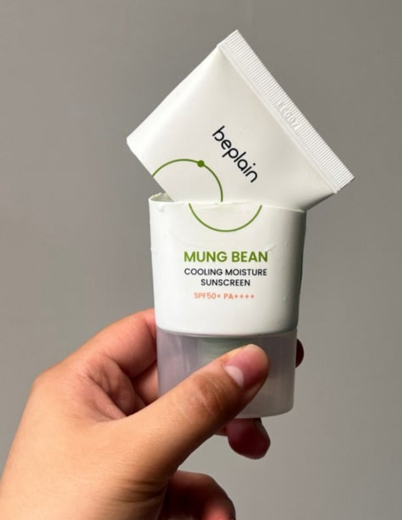 비플레인 (beplain) 녹두 쿨링 수분 선크림 [SPF50+/PA++++] review image