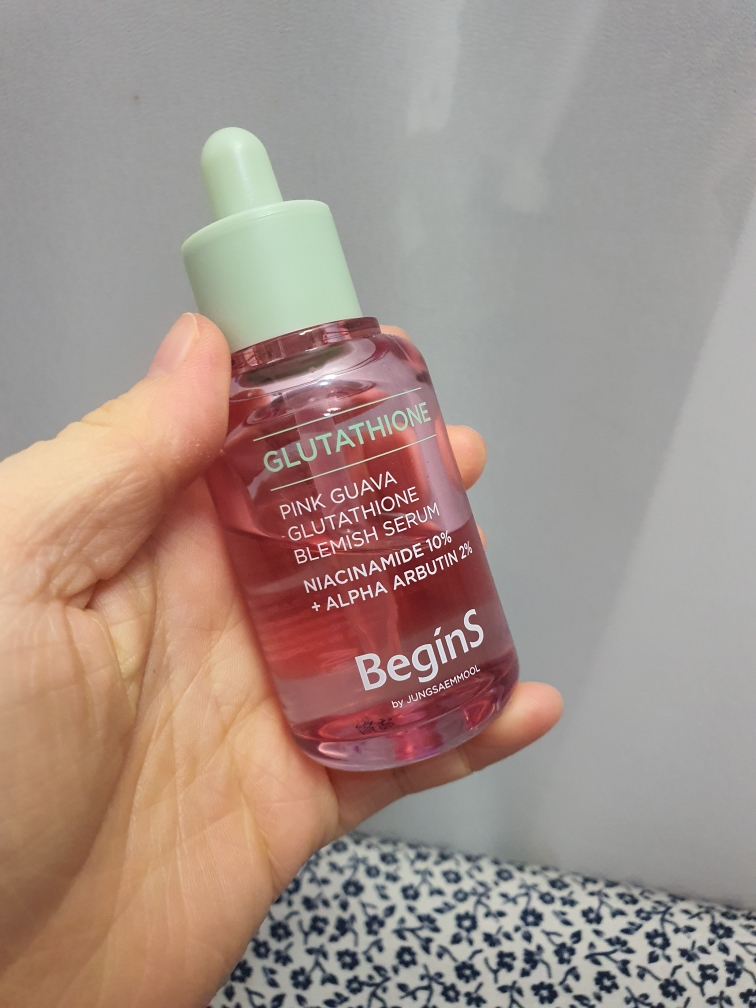 비긴스바이정샘물 (BeginSbyJUNGSAEMMOOL) 핑크 구아바 글루타치온 흔적 세럼 review image