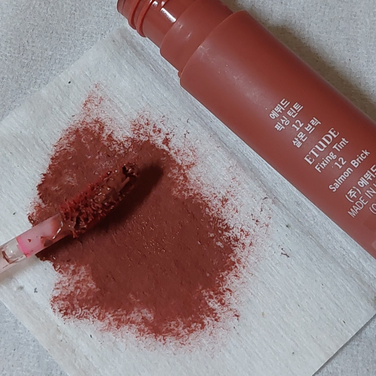 에뛰드 (ETUDE) 픽싱 틴트 [#12 살몬브릭] review image