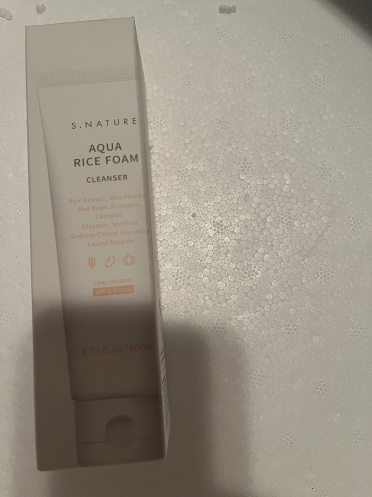 S.NATURE Aqua Rice Acidic Cleansing Foam review image