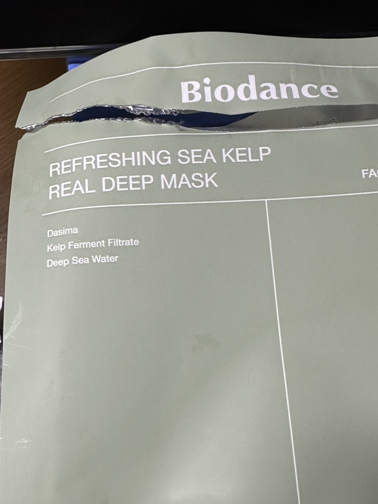 바이오던스 (Biodance) 리프레싱 씨 켈프 리얼 딥 마스크 review image