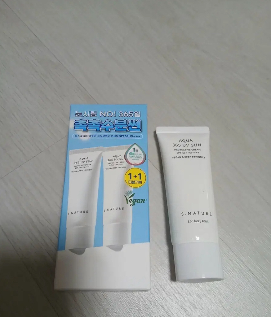 에스네이처 (S.NATURE) 아쿠아 365 유브이 선크림 [SPF50+/PA++++] review image