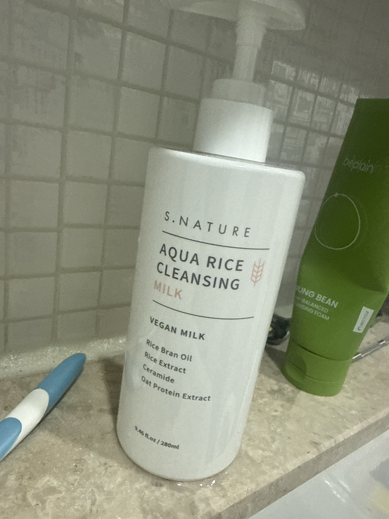 S.NATURE Sữa rửa mặt Aqua Rice Cleansing Milk review image