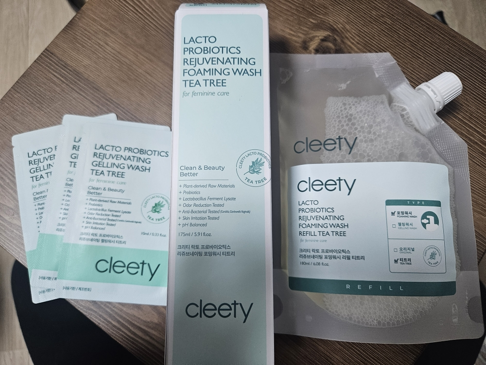 크리티 (cleety) 락토 프로바이오틱스 여성청결제 포밍워시 [티트리] review image