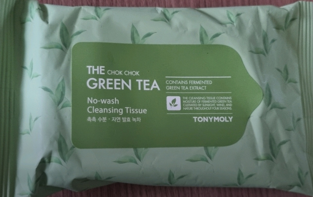토니모리 (TONYMOLY) 더 촉촉 그린티 노-워시 클렌징 티슈 review image
