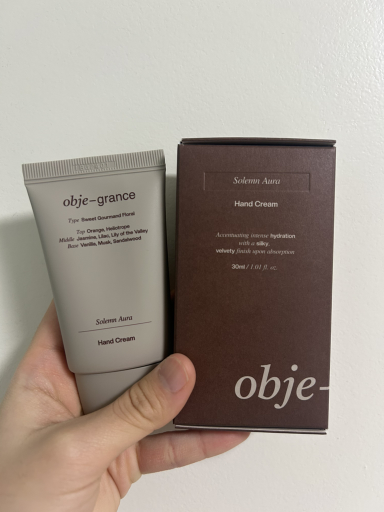 오브제그랑스 (obje-grance) 핸드크림 [솔렘아우라] review image