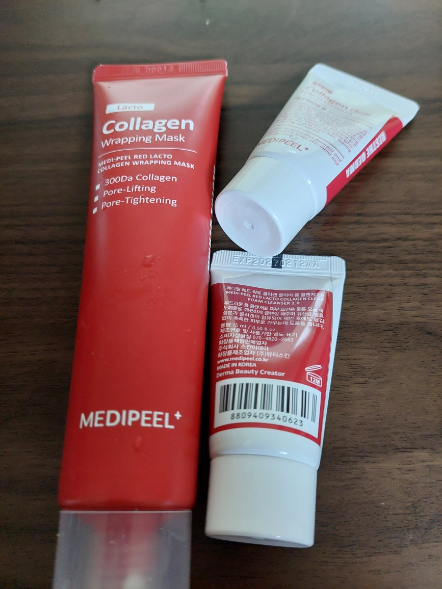 메디필 (MEDIPEEL) 레드 락토 콜라겐 랩핑 마스크 review image