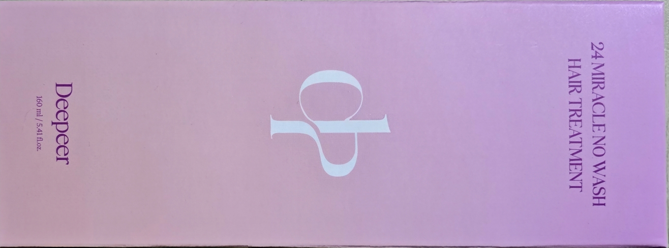 디피어 (DEEPEER) 24 미라클 노워시 헤어 트리트먼트 review image