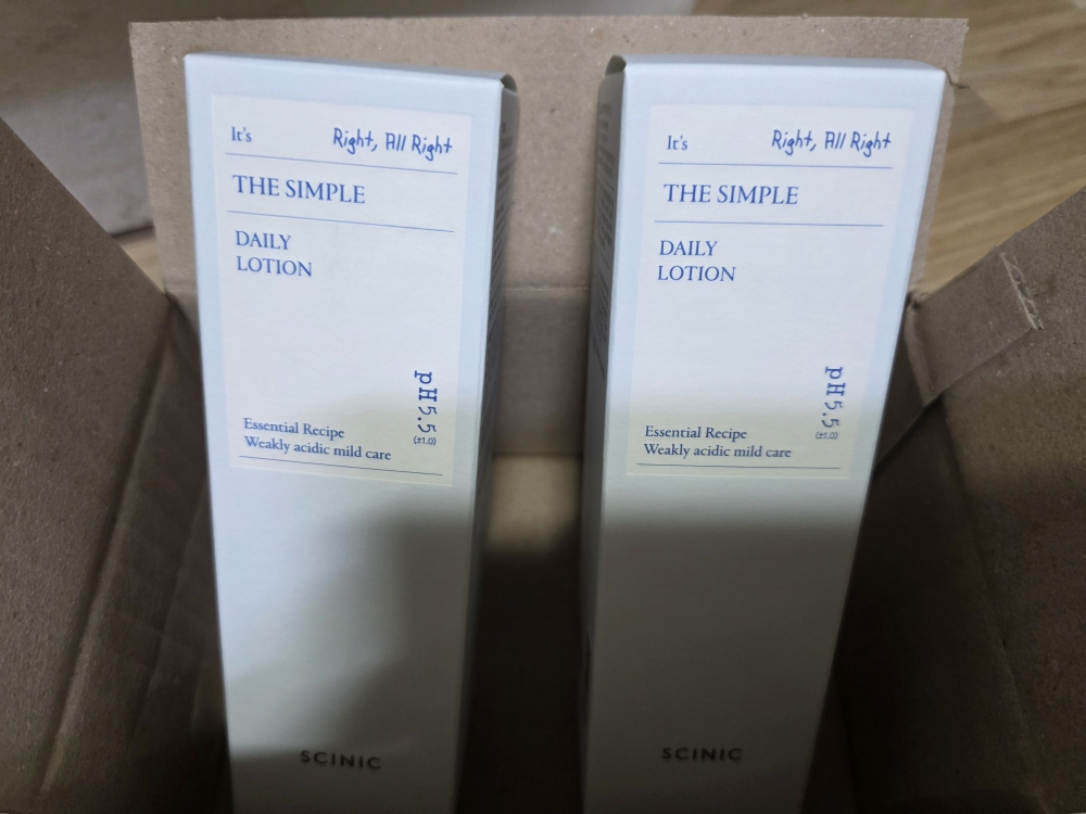 싸이닉 (SCINIC) 더 심플 데일리 로션 review image
