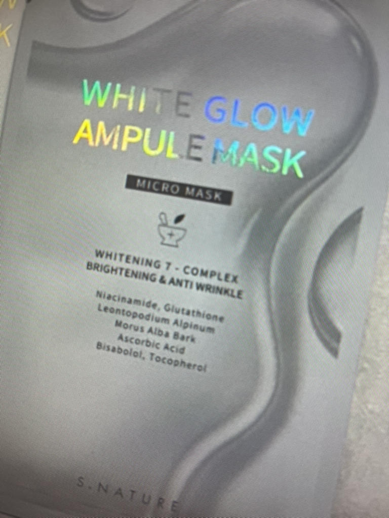 에스네이처 (S.NATURE) 화이트 글로우 앰플 마스크 review image