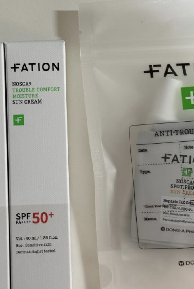 파티온 (FATION) 노스카나인 트러블 컴포트 수분 선크림 [SPF50+/PA++++] review image