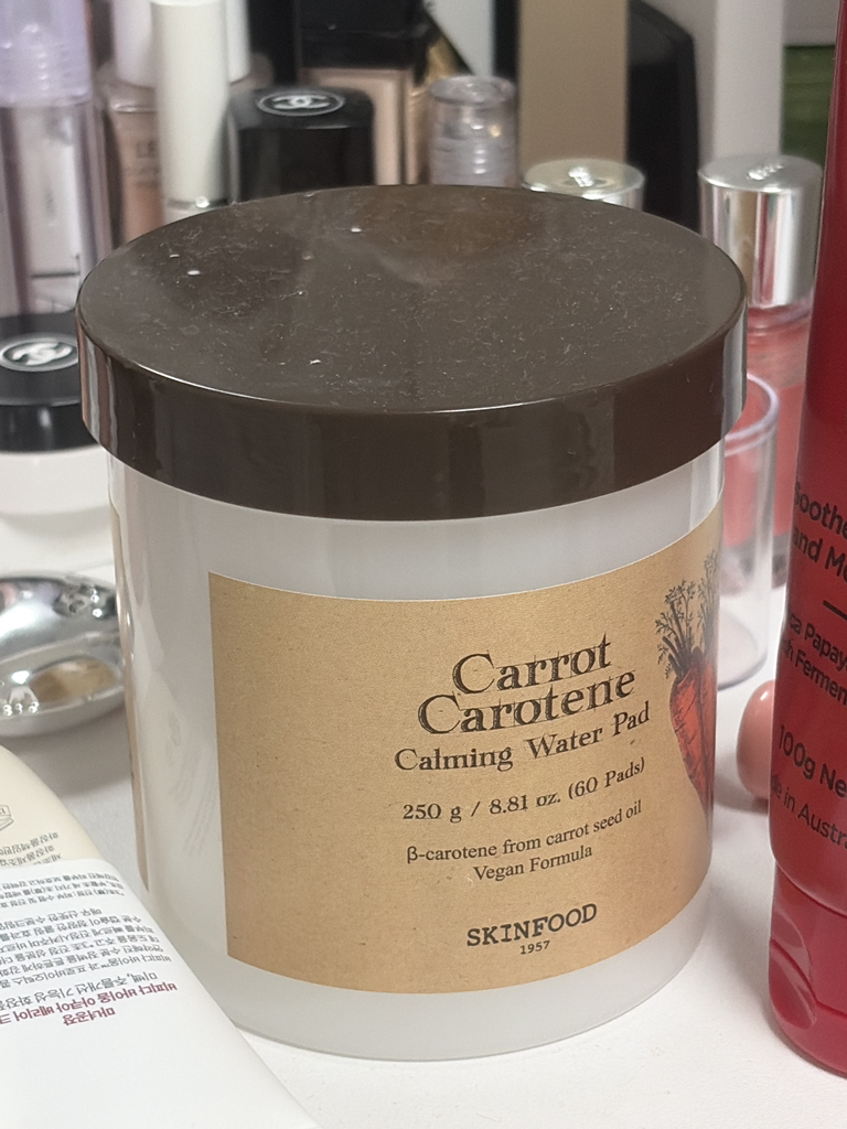 스킨푸드 (SKINFOOD) 캐롯 카로틴 카밍 워터 패드 review image