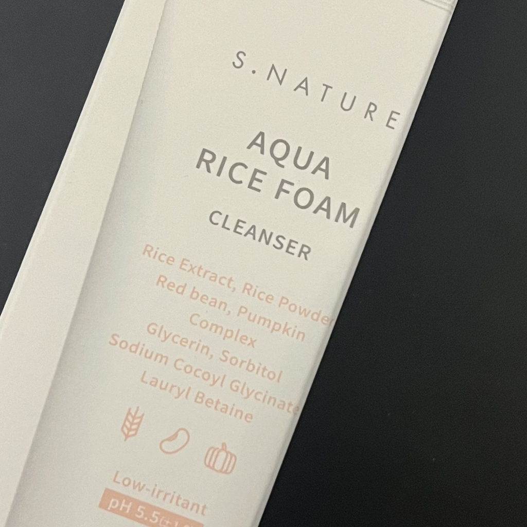 에스네이처 (S.NATURE) 아쿠아 라이스 약산성 클렌징 폼 review image
