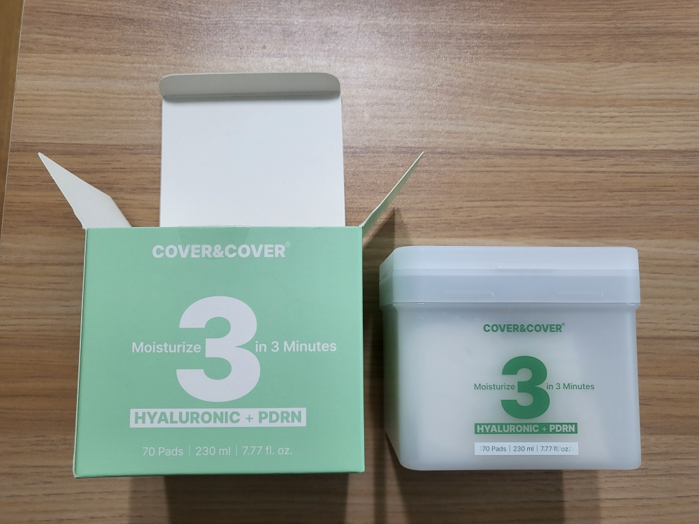 커버앤커버 (COVER&COVER) 애플민트 히알루론산 PDRN 3분 패드 팩 review image