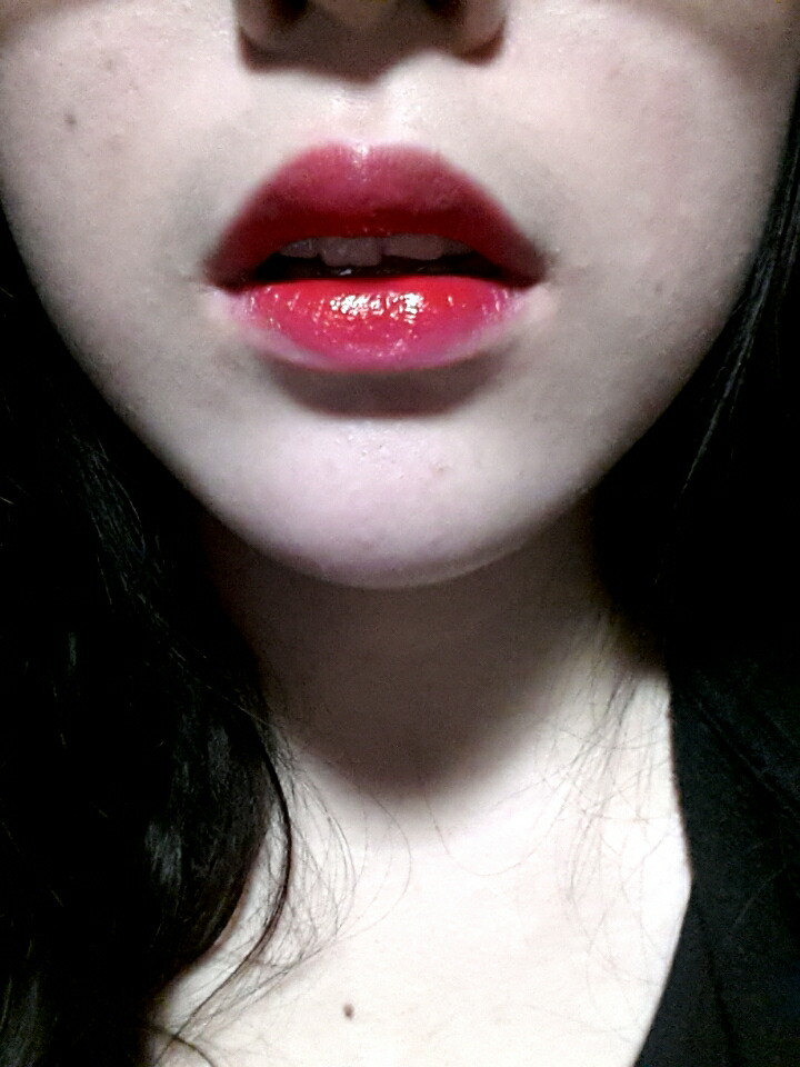 Real user review photo of Water Sliding Tint [No. 6 Wild Strawberry]