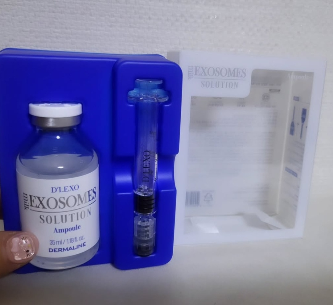 DERMALINE D'LEXO milk EXOSOMES SOLUTION Ampoule Reviews | Hwahae