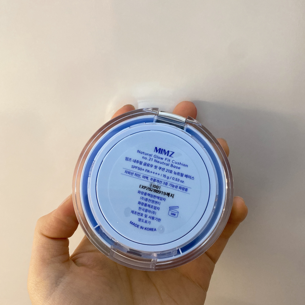 MIMZ Natural Glow Fit Cushion [SPF50+/PA++++] [No.21 Neutral Base