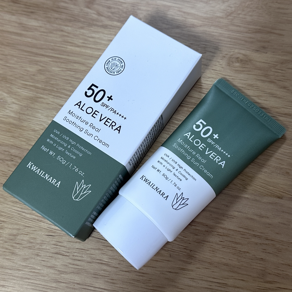 KWAILNARA Aloe Vera Moisture Real Soothing Sun Cream [SPF50+/PA++++] |  Hwahae Global