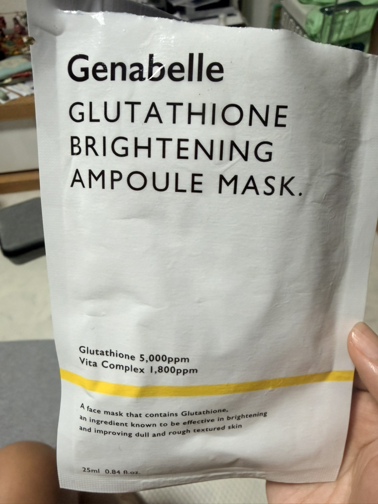 Genabelle Glutathione Brightening Ampoule Mask Reviews for Women