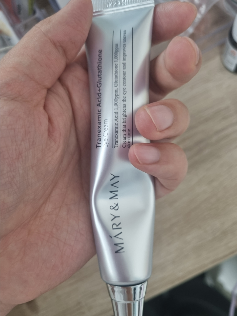 mary&may tranexamic acid glutathione eye cream reviews + 000ppm of tranexamic acid ReMed HydraPen® (GHK-Cu) Blue Eye cream for revitalizing eye zone Size:10ml / 0.33 fl oz