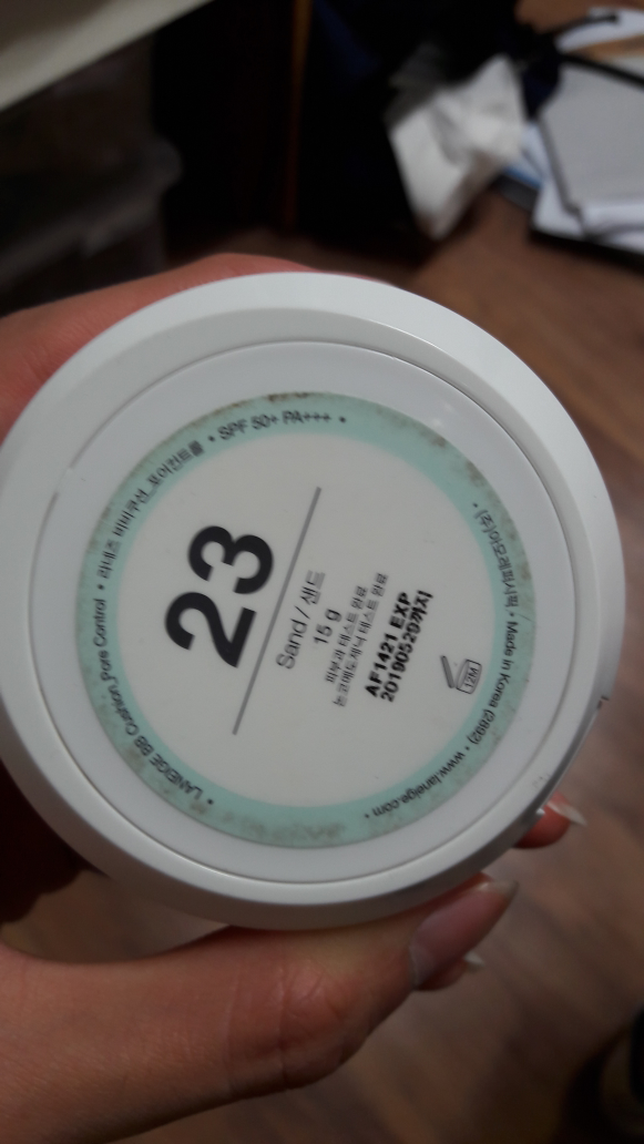Real user review photo of BB Cushion Pore Control [SPF50+/PA+++] [No. 23 Sand]