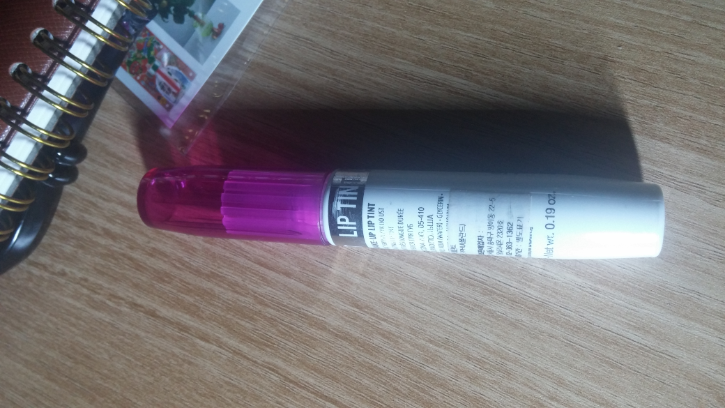 Real user review photo of One Day Tattoo Tint [No. 01 Vampire Red] (Permanent Lip Tint)