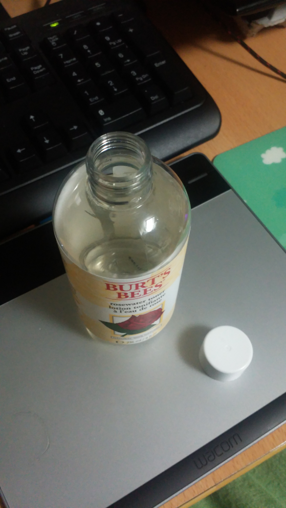 Real user review photo of rose water toner