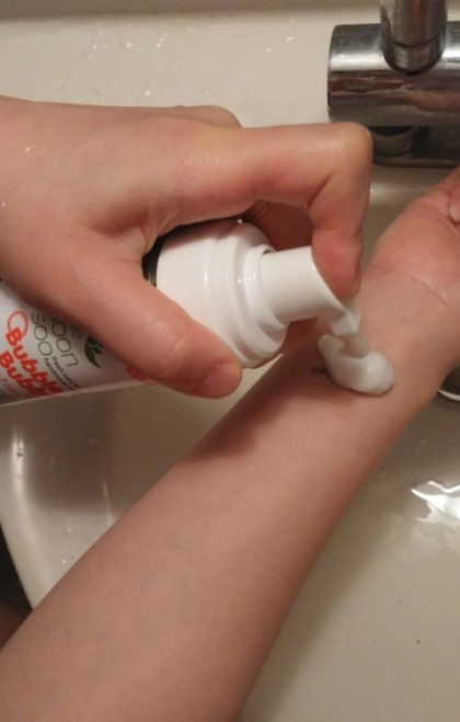 泡泡泡沫洁面乳的真实用户使用照片