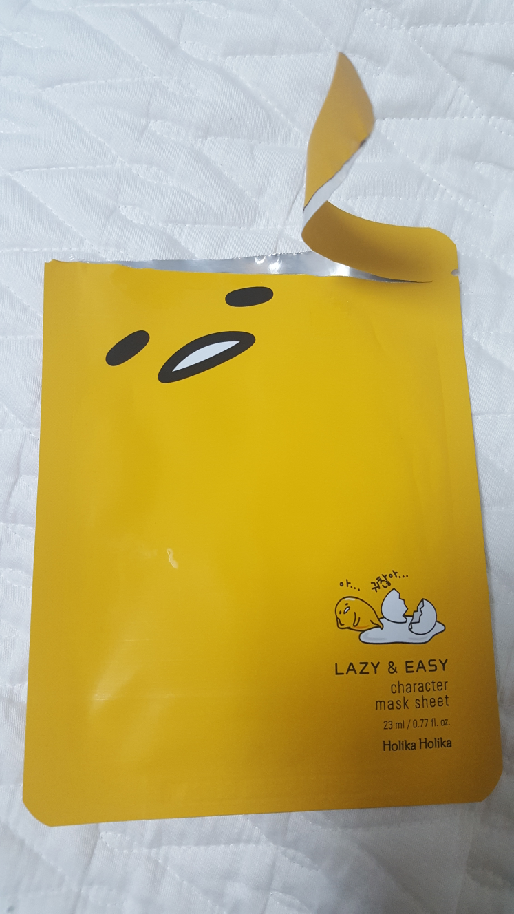 HOLIKAHOLIKA Gudetama It's Okay to Be Lazy Edition Character Mask Sheet review image