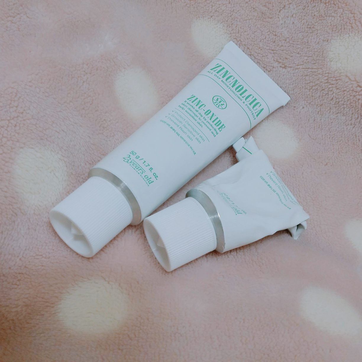Real user review photo of Zinc Norcica (inner protection cream)