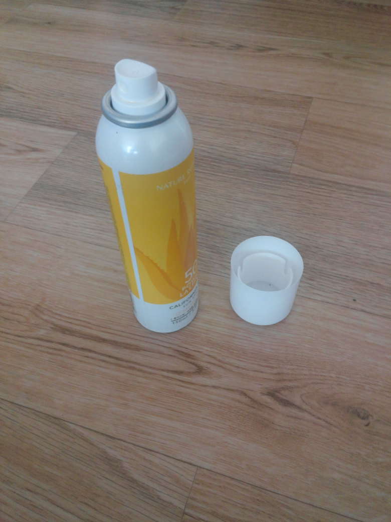 Real user review photo of California Aloe Power Lasting Sun Spray [SPF50+/PA+++]