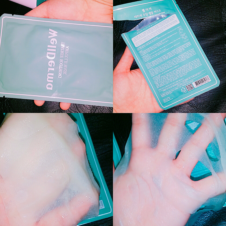 茶树精华舒缓安瓿面膜的真实用户使用照片