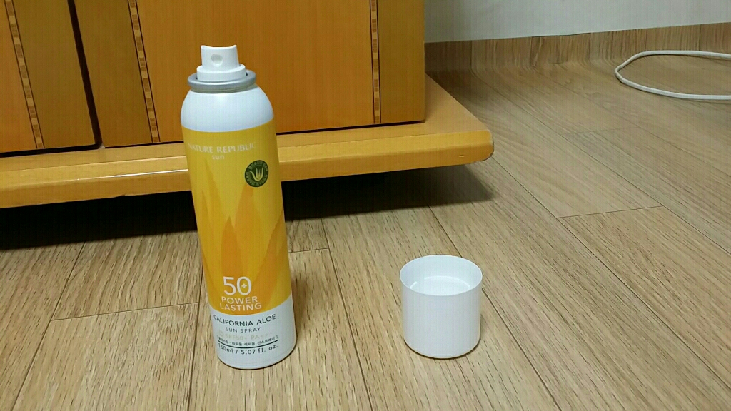 Real user review photo of California Aloe Power Lasting Sun Spray [SPF50+/PA+++]