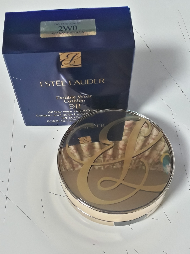 Real user review photo of Double Wear Cushion BB All Day Wear Liquid Compact [SPF50/PA++++] [Warm Vanilla]
