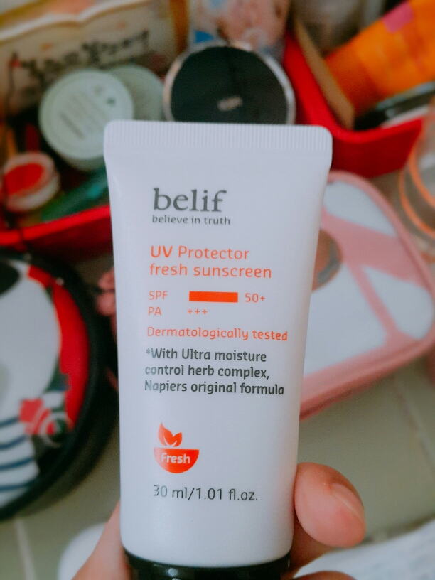 Real user review photo of UV Protector Fresh Sunscreen [SPF50+/PA+++]