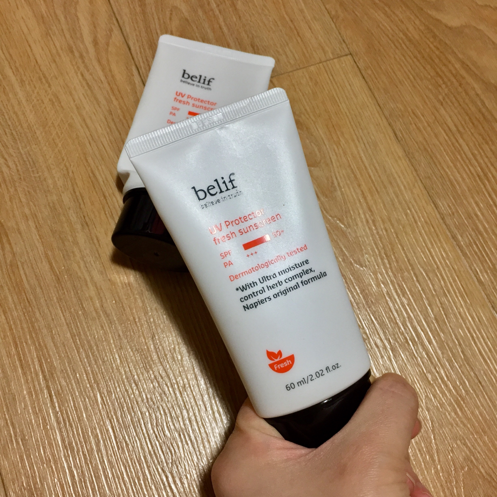 Real user review photo of UV Protector Fresh Sunscreen [SPF50+/PA+++]