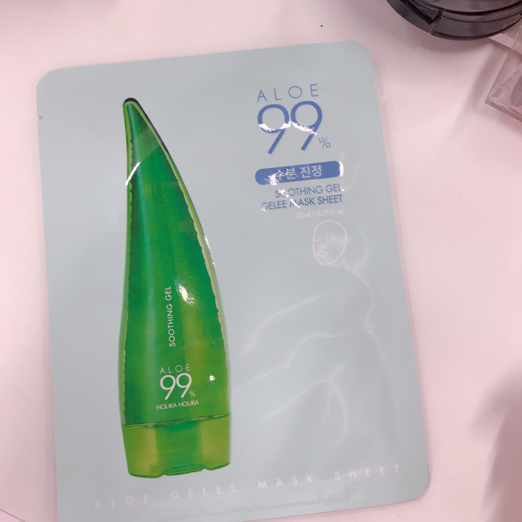 HOLIKAHOLIKA Aloe 99% soothing gel jelly mask sheet Reviews for Dry Skin |  Hwahae