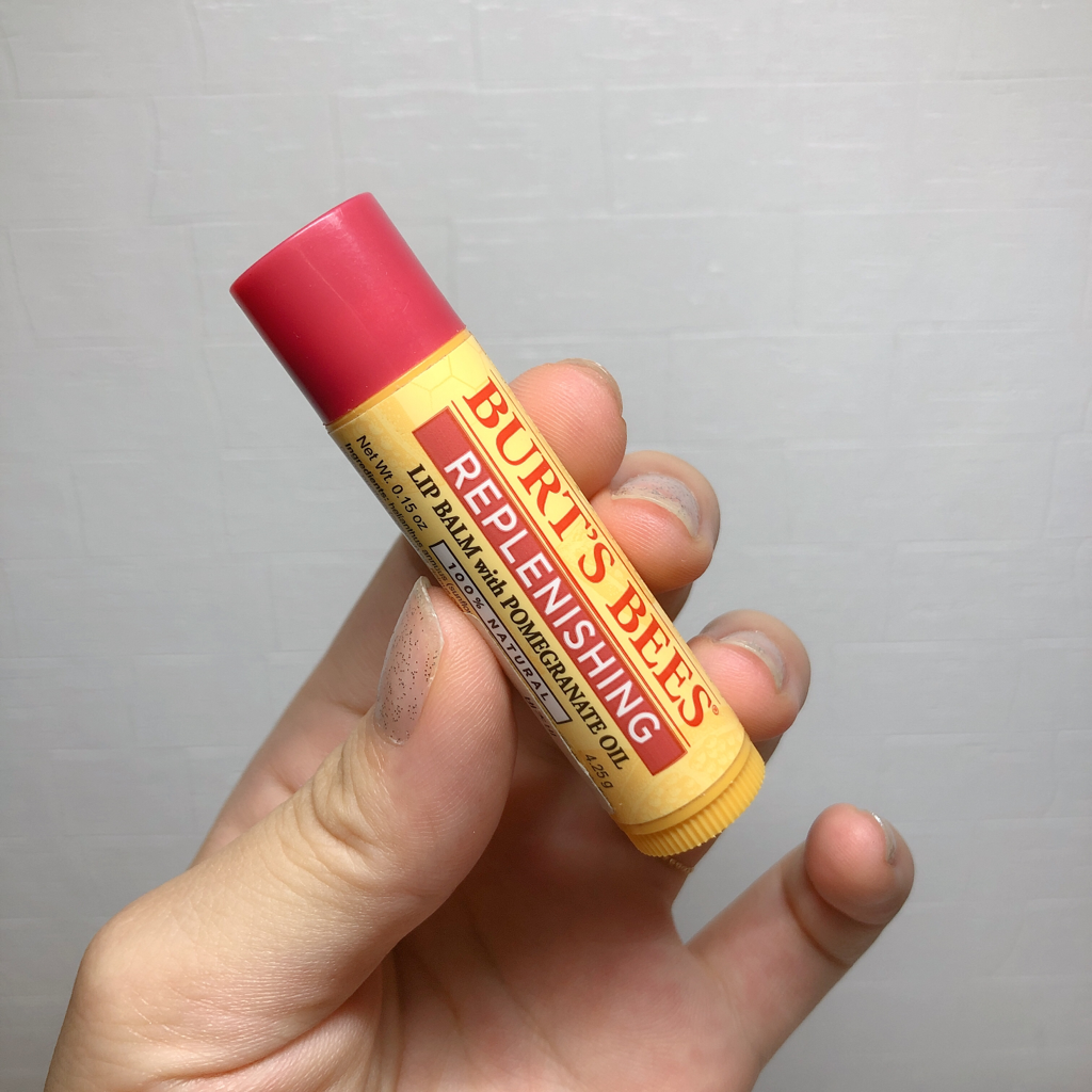 Real user review photo of Replenishing Lip Balm with Pomegranate Oil