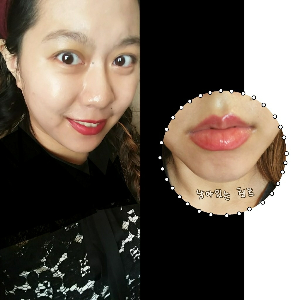 Real user review photo of Le Rouge [N315 Velvet Framboise]