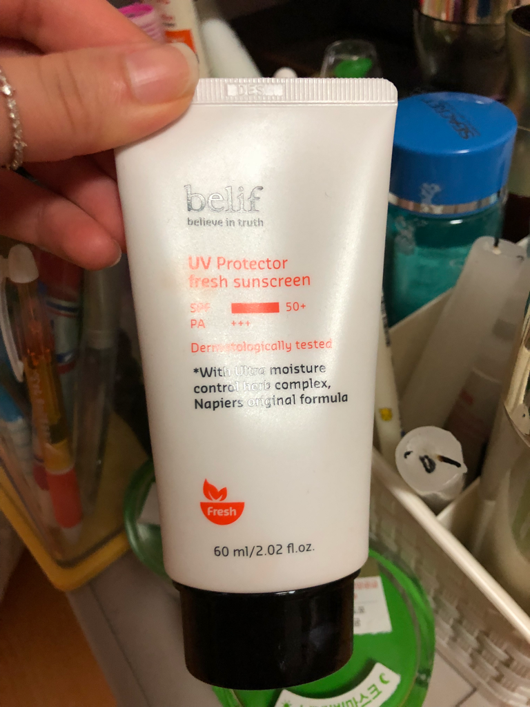 Real user review photo of UV Protector Fresh Sunscreen [SPF50+/PA+++]