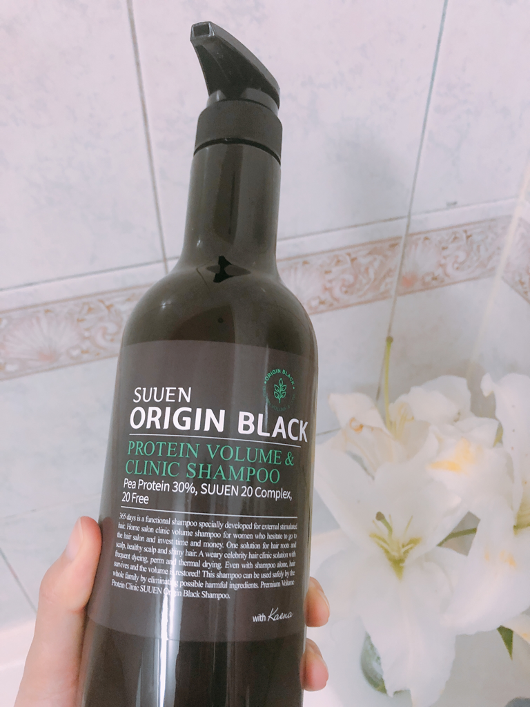 黑色起源洗发水的真实用户使用照片