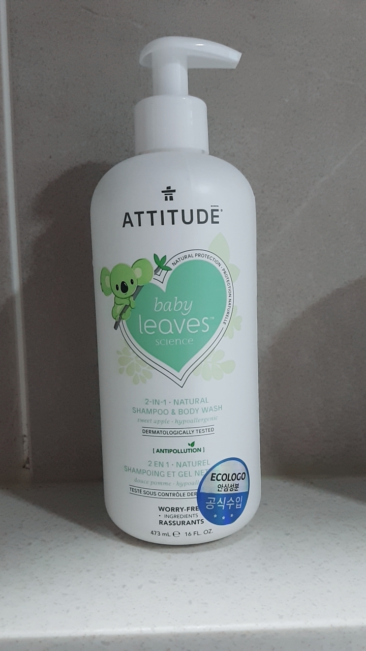 에티튜드 (ATTITUDE) 베이비리브즈 2in1 워시 [스위트애플] review image