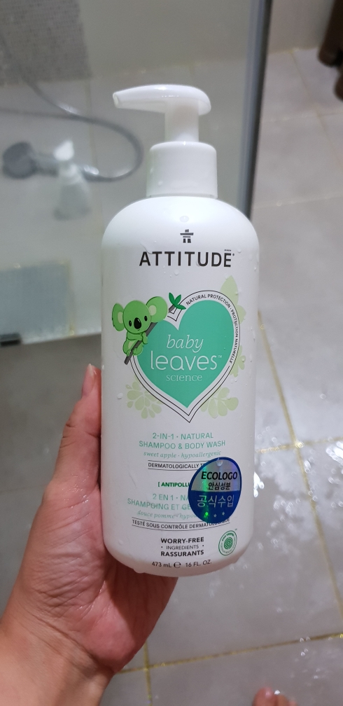 에티튜드 (ATTITUDE) 베이비리브즈 2in1 워시 [스위트애플] review image
