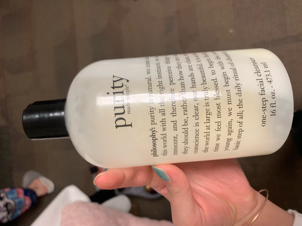 Real user review photo of Purity Made Simple 3 in 1 Cleanser for Face and Eyes