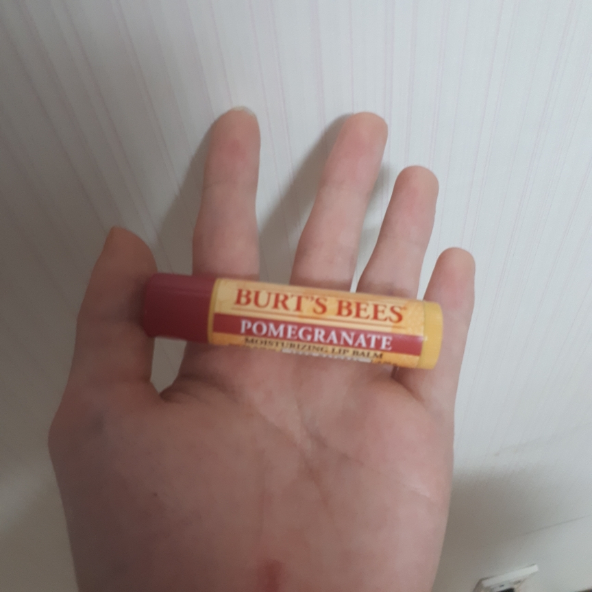 Real user review photo of Replenishing Lip Balm with Pomegranate Oil