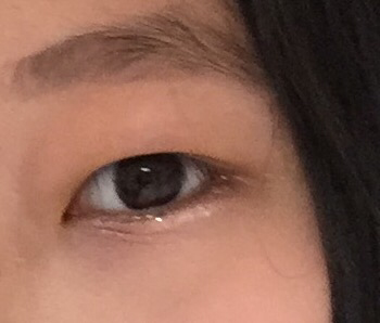 Real user review photo of Shimmering Eye Tint [03 Violet Midnight]