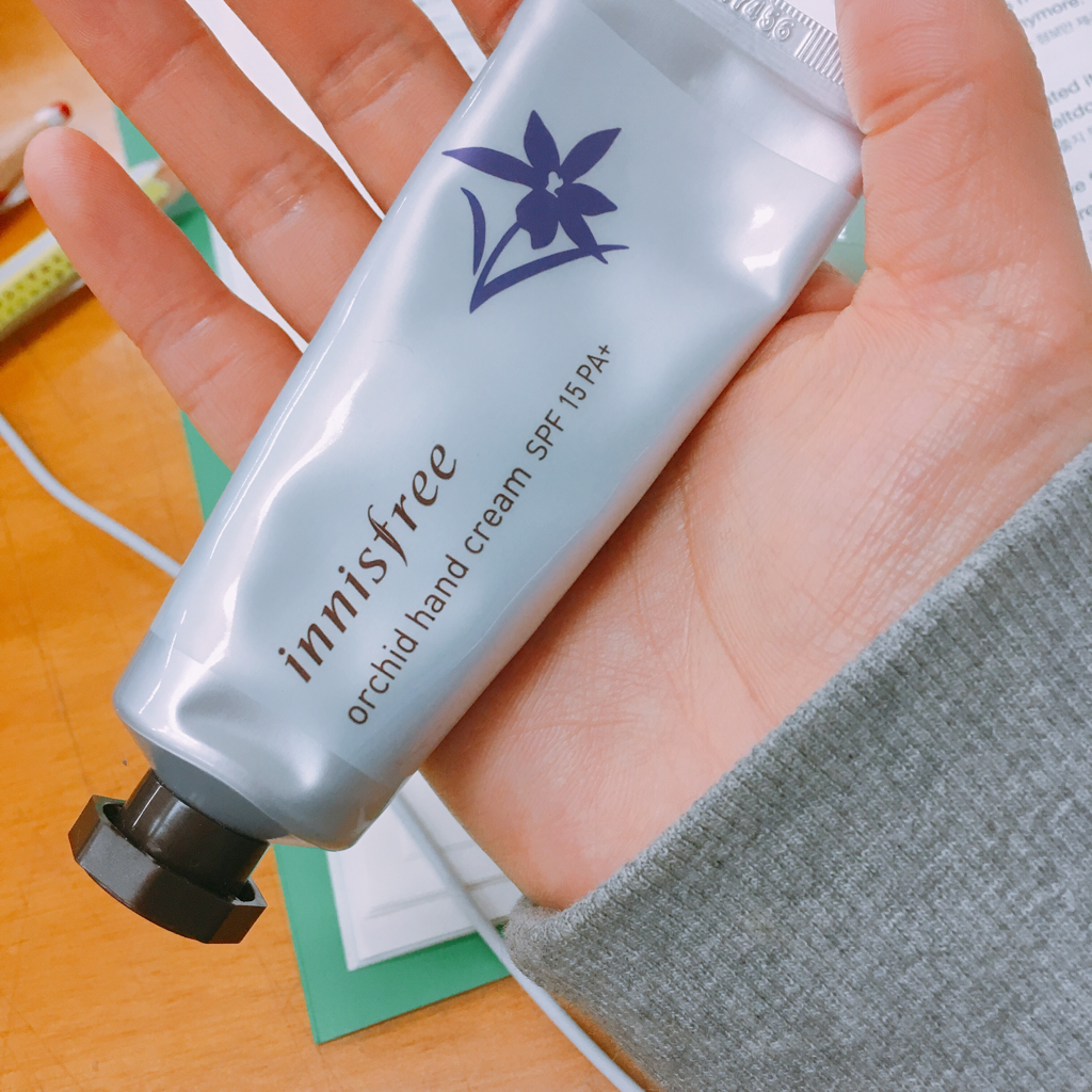 Real user review photo of Jeju Orchid Hand Cream [SPF15/PA+]