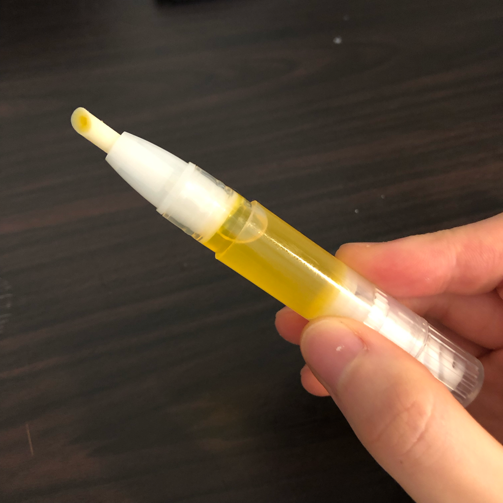 MUJI nail cuticle oil review image