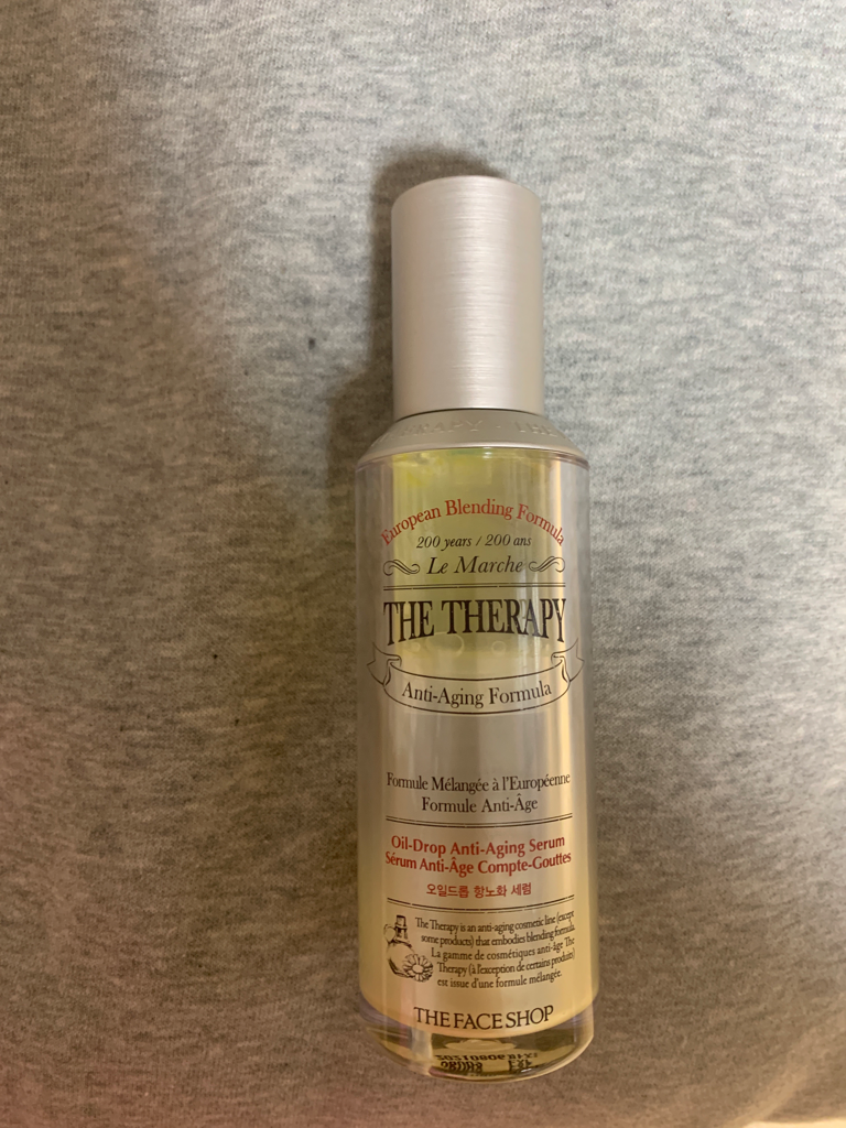 Real user review photo of The Therapy Oil Drop Anti-Aging Serum